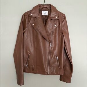 Old Navy Women's Brown Faux Leather Jacket